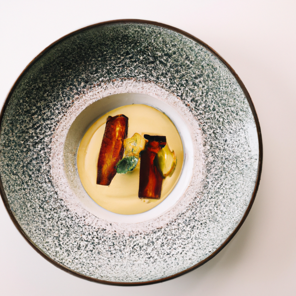 Gastronomía gourmet en estilo minimalista